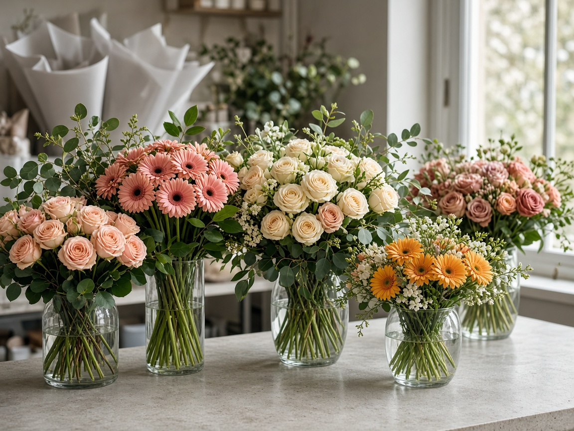 Mostrador de flores